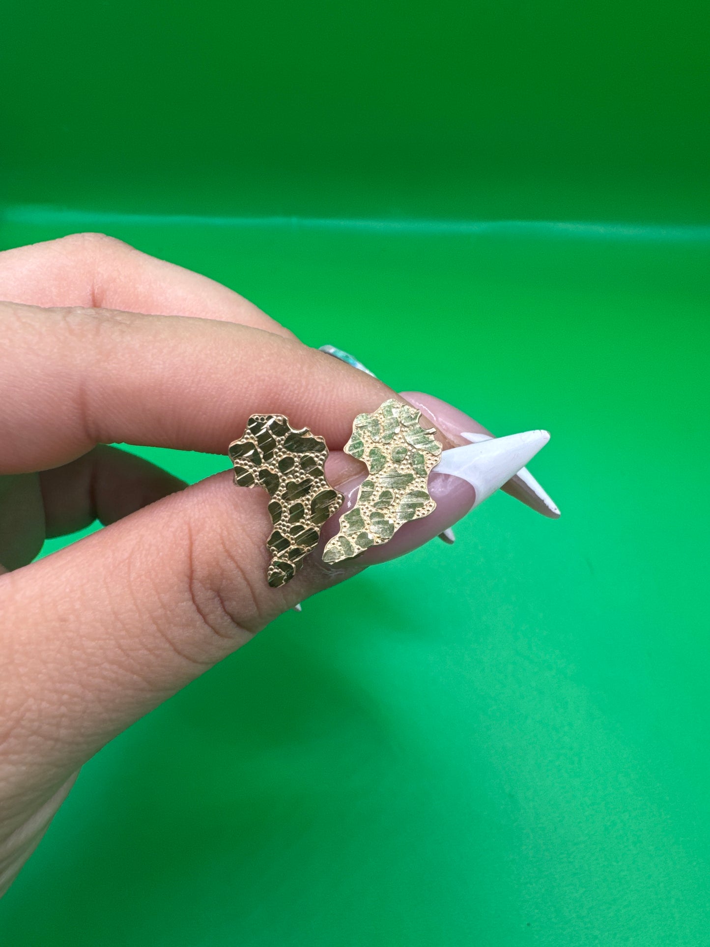 10k nugget earrings