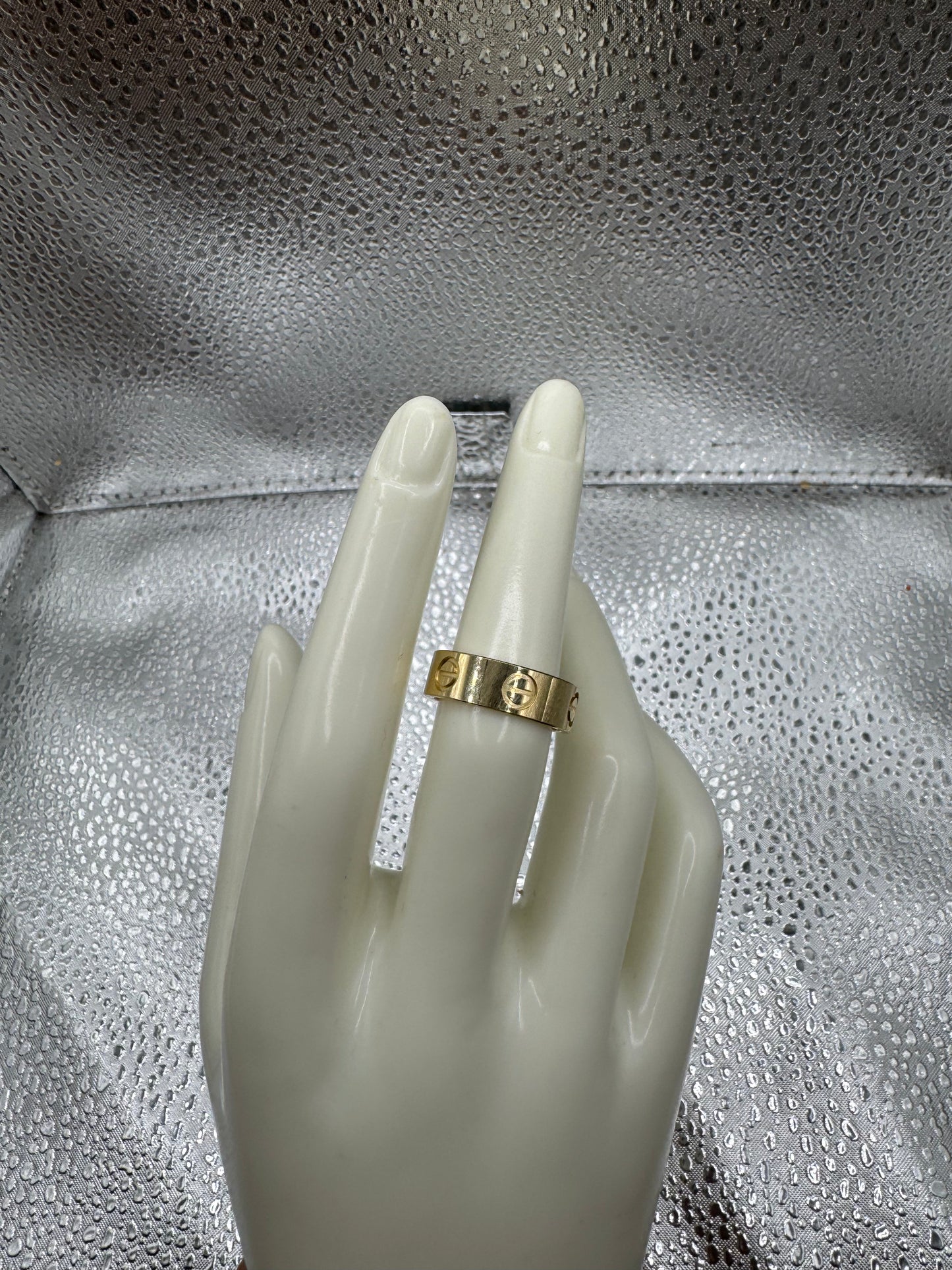 14k cartier band ring size 7