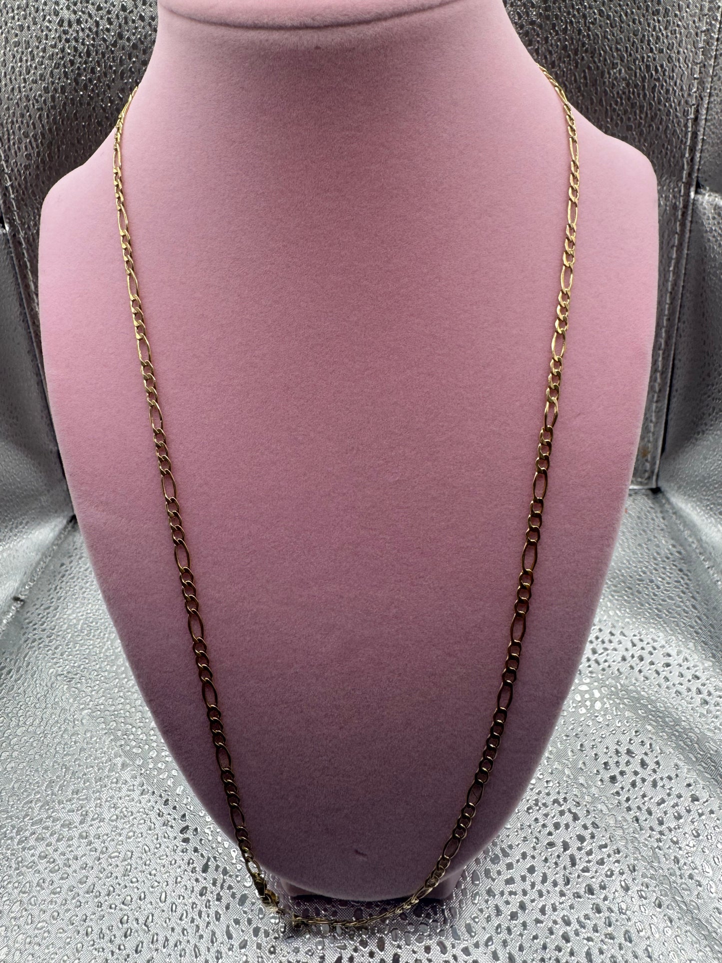 10k gold figaro chain size 24”