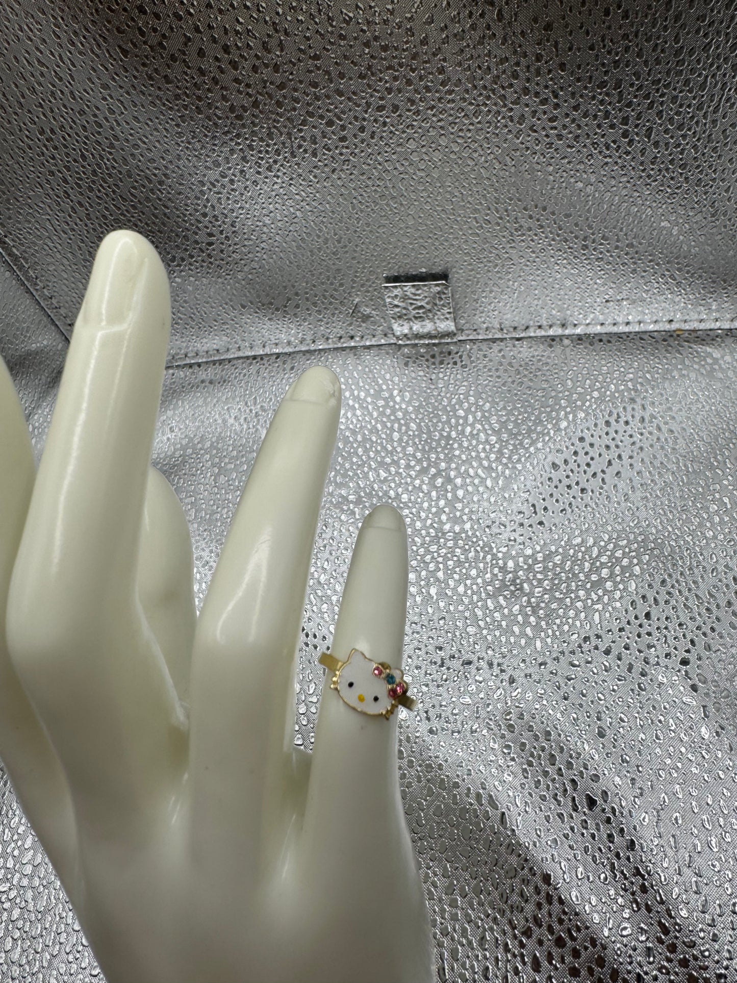 14 baby girl hello kitty ring