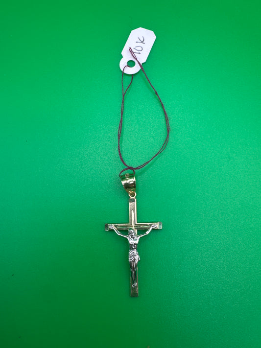 10 K cross pendant