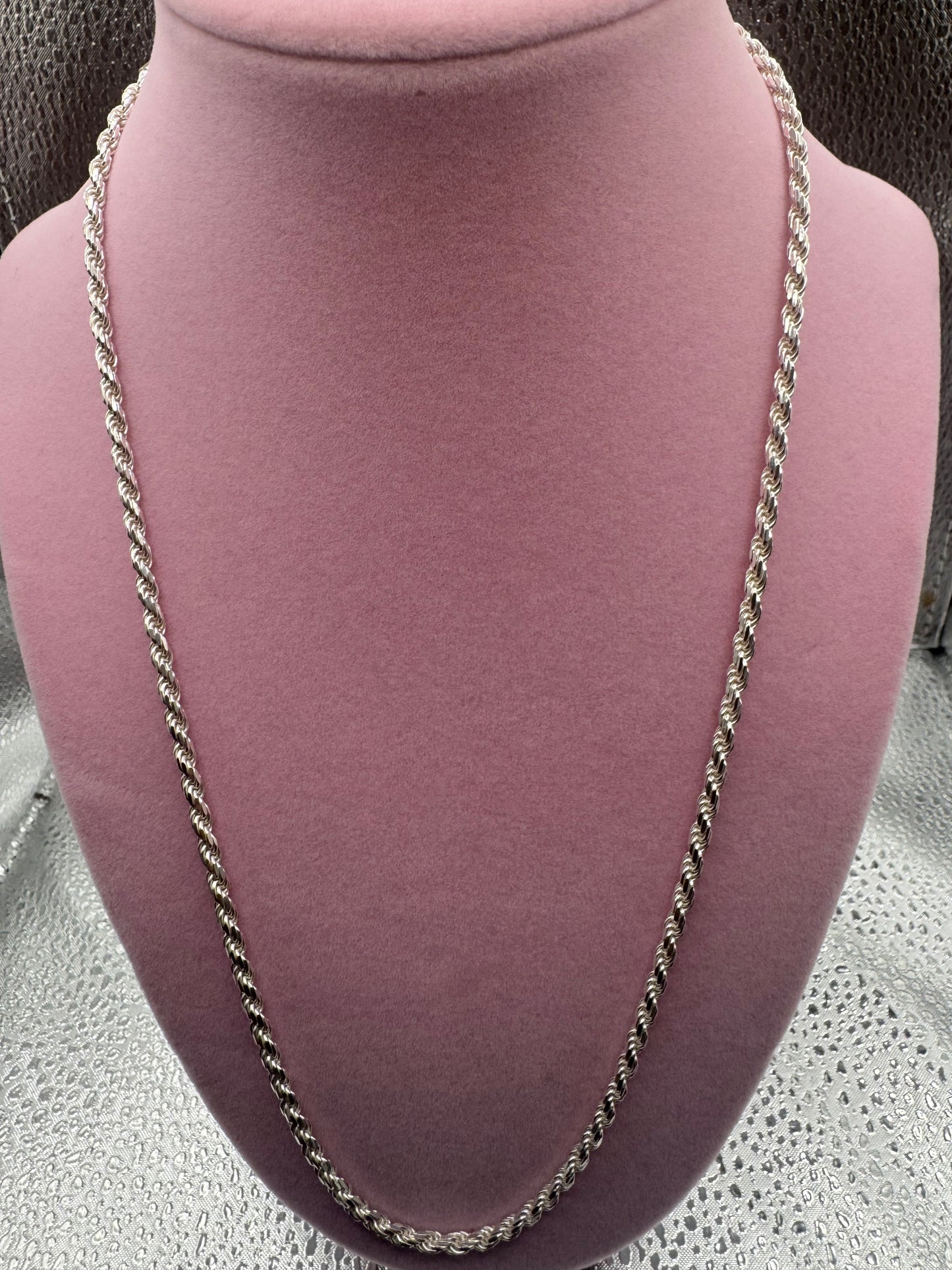925 silver rope necklace