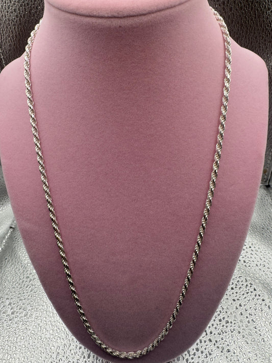 925 silver rope necklace