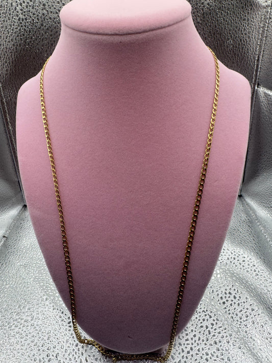 10k gold cuban chain size 24”