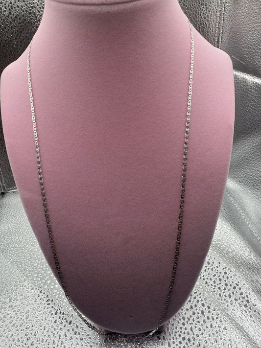 925 silver valentino chain size 24”