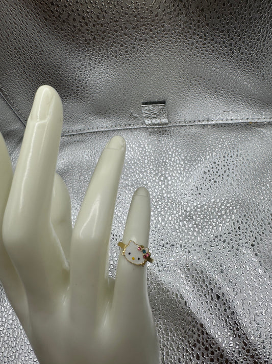 14 baby girl hello kitty ring