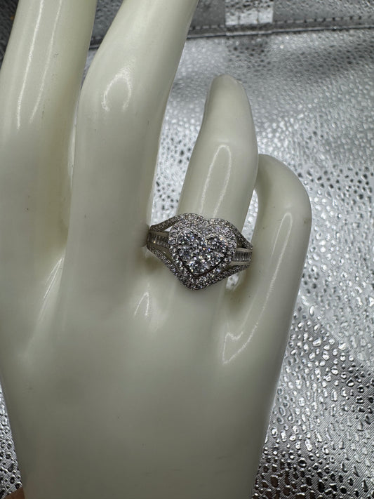 925 silver heart ring