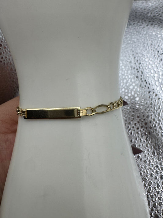 10k Toddler figaro bracelet