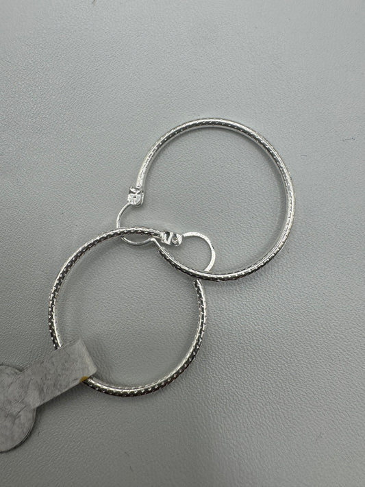 925 silver hoops