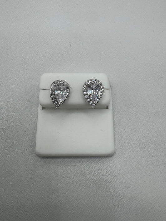 925 silver tear drop studs